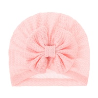 Gorro de Punto para Bebés WD-A492, Color Algodón Brillante, para Niños y Niñas, con Lazo, Estilo Indio, para Invierno