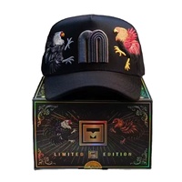 Casquette de baseball unisexe en daim brodé 3D de qualité G5 avec motif feuille en strass et sangle réglable - Ensemble complet
