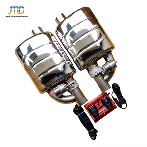 JTLD Универсальный 2,5 ''3'' из нержавеющей стали выхлопной трубы одна пара два глушителя вакуумный клапан с контроллером Пневматический Глушитель - Product Image 2