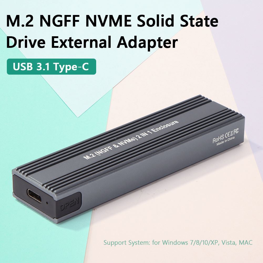 Station D'Accueil Double M.2 NVMe & SATA 10 Gbps – Adaptateur USB-C SSD 2230/2242/2260/2280 – Plug & Play Sans Outil
