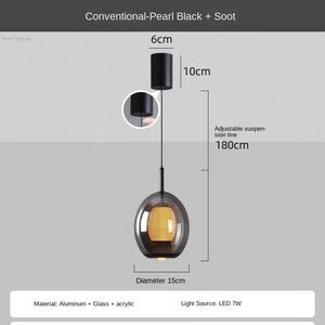 Lámpara de Araña LED Nórdica Moderna con Bolas de Cristal para Restaurante, Comedor, Dormitorio, Cocina, Decoración, Tamaño Mediano - Product Image 6