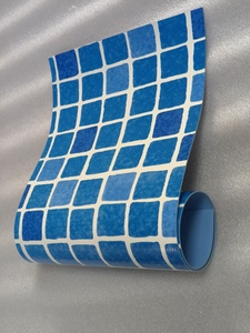 Rivestimento in PVC rinforzato da 1,5 mm <span class=keywords><strong>per</strong></span> piscina, membrana vinilica impermeabile antiscivolo con motivo a mosaico - Product Image 4