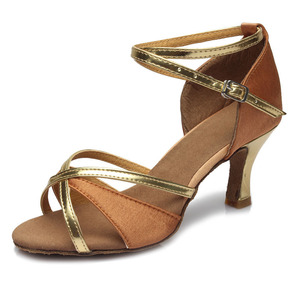 Nuove <span class=keywords><strong>Scarpe</strong></span> da Ballo Latino per Ragazze Tango Pole Dance <span class=keywords><strong>Scarpe</strong></span> da Ballo da Sala Tacco 7cm - Product Image 5