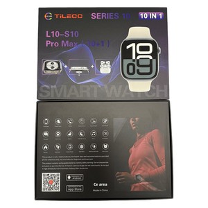 Reloj Inteligente <span class=keywords><strong>L10</strong></span>-S10 <span class=keywords><strong>Pro</strong></span> Max Square, Silicona, Resistente al Agua, Monitor de Ritmo Cardíaco, Siete Correas, Modelo Privado, Comercio Exterior, Popular - Product Image 1