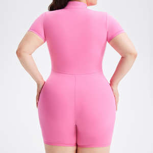 Body de sport noir haut de gamme à col en V pour <span class=keywords><strong>femme</strong></span> Combinaison taille haute coupe ajustée avec tissu fin pour le yoga et l'équitation - Product Image 4