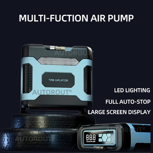 AUTOROUT RLA-6288 เครื่องสูบลมยางไฟฟ้าแบบพกพา DC12V 150PSI 35L/MIN ไร้สาย ชาร์จไฟได้ พร้อมหน้าจอดิจิตอลแสดงแรงดัน - Product Image 6