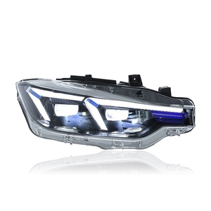 Nouvel ensemble de phares DRL Série 3 avec LED de jour modifiées 6000K, direction assistée, spécialement conçu pour les F30F35 Série 3 de 2013 à 2018 - Product Image 1