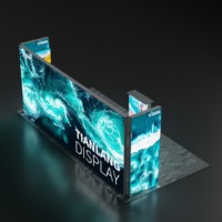 Cabine de publicité 2x3 m SEG Fabric LED 6500 K Foire double face