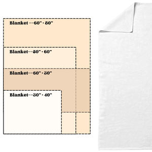 Manta de Toalla de Algodón Blanco Mink de Doble Capa, Tejida Lisa, Antipilling, para Uso Doméstico en Todas las Estaciones, Personalizable para Impresión en EE. UU. - Product Image 6