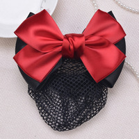 Pince à cheveux professionnelle pour femmes, nœud décoratif en dentelle, couvre-chignon, Barrettes, filet, filet