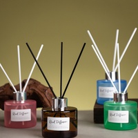 Diffuseur de parfum en rotin sans flamme Premium Ins, senteur Oud Ambre Clochette Bleue, éliminateur d'odeurs pour la maison, la garde-robe et la salle de bain