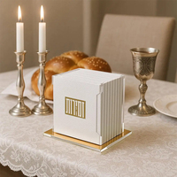 Collection Waterdale Personnalisée en Usine : Ensemble de Bencher en Acrylique Judaïque, Carte Al Hamichya, Birkat Judaica, en Lucite
