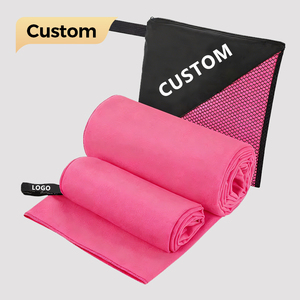 Toalla de Playa de Microfibra Personalizable de Alta Calidad, Secado Rápido, Diseño <span class=keywords><strong>Tropical</strong></span>, Estampado, con Caja de EVA, para Golf, Deportes, Viajes, Camping - Product Image 1