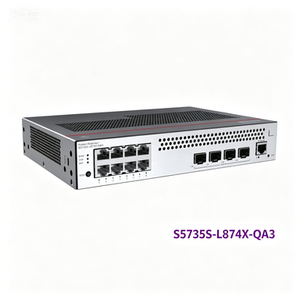 Commutateur géré Hw S5735S-L8T4X-QA3, 8 ports Gigabit Ethernet, 4x10G SFP Plus Uplink, sans ventilateur, silencieux - Product Image 1