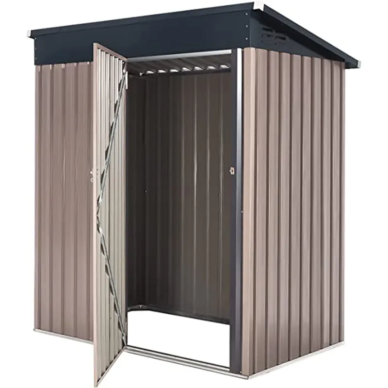 5' x 3' Outdoor Custom Storage Shed Small Metal Shed with Lockable Door Utility Tool Storage for Garden Outside use