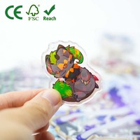 Personnages d'anime et animaux personnalisés sur panneau publicitaire, livraison rapide pour collection et cadeaux, fabriqués en plastique durable