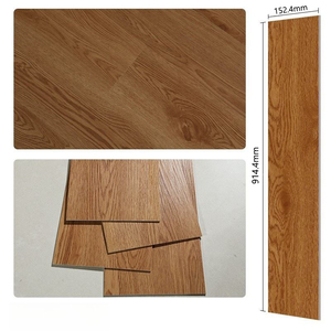 Carrelage de sol en PVC auto-adhésif 152,4x914,4 mm à prix raisonnable, résistant à l'usure, à peler et coller pour <span class=keywords><strong>garage</strong></span> et centre commercial - Product Image 3