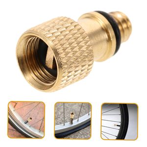 Copper Valve <b>Adapter</b> American To French British Thread Bicycle <b>Pump</b> Accessory Inflation Valve Stem Replacement Repair Part - Product Image 4