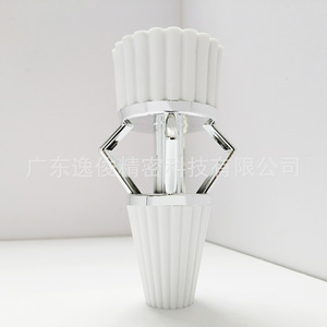 Yijun Plastic <b>Sofa</b> <b>Legs</b> 4088 White With Chrome Trim Modern Minimalist Furniture Accessories Easy Installation - Product Image 3