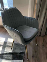 Chaise de salle à manger moderne de luxe en métal, style nordique, pour la vente en gros à prix abordable