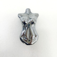 Buste de corps en cristal naturel poli, Figurine esthétique de buste de femme, artisanat de décoration