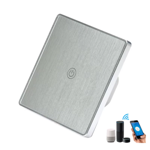 LEDEAST fabrika fiyat WS01 canlı ve nötr tel gerekli alüminyum Metal çerçeve altın ve gümüş <span class=keywords><strong>Wifi</strong></span> kontrollü akıllı ışık anahtarı - Product Image 4