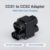 Adaptateur de charge rapide universel 400A EV AC/DC avec connecteur haute vitesse CCS1/CCS2 étanche IP65 durable