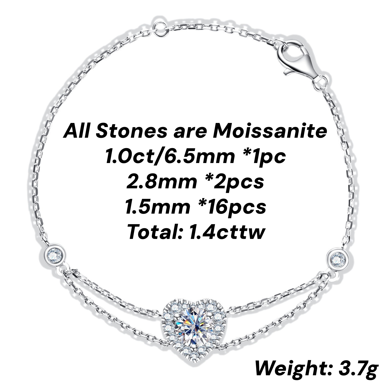 1.4cttw - White Gold(GRA)