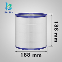 Filter Pembersih Udara Rumah Tangga, Kipas Tanpa Baling-Baling, Elemen Filter Komposit Silinder untuk Dyson AM11 TP00 TP02 TO03