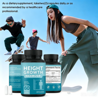 Capsule OEM pour la croissance en hauteur, renforce les os, capsules pour augmenter la taille, capsule maximisatrice de la croissance en hauteur, soutien quotidien
