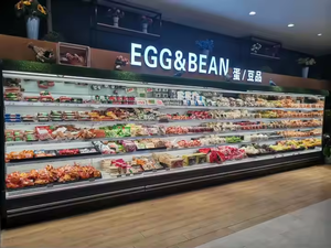 Supermarkt Display Koelkast Multi-Layer Open Chiller Verticale Luchtgordijn Koelkast Display Vriezer - Product Image 4