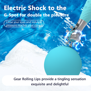 Mini Vibratore a Rullo con Shock Elettrico e Piacere Anestetizzante per Donne, Punto G, Ricaricabile USB, Impermeabile IPx6 - Product Image 4