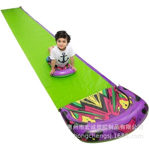 Water Slide Outdoor Inflatable Pool Slide For Kids With Spray Feature Grass Lawn Play Toy PVC Material Summer Fun - Product Image 3