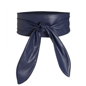 <span class=keywords><strong>Cintura</strong></span> <span class=keywords><strong>doppia</strong></span> faccia larga da donna morbida versatile elegante <span class=keywords><strong>cintura</strong></span> svolazzante con fiocco extra lunga <span class=keywords><strong>cintura</strong></span> annodata bianca - Product Image 5