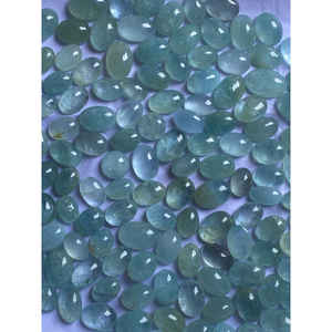 Piedra Preciosa Suelta de Aguamarina Natural de Alta Calidad, Efecto de Luz, Cristal Fino Certificado, Cabujón para Joyería - Product Image 1