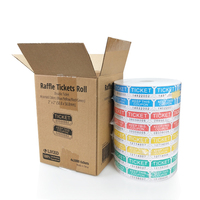 Billets de tombola personnalisables avec logo, rouleaux de billets de loterie double, billets de tombola sur mesure pour événements et récompenses en supermarché