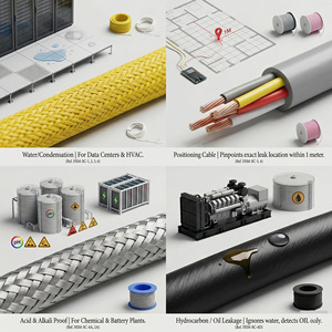 ระบบตรวจจับน้ำรั่วในห้องเซิร์ฟเวอร์ศูนย์ข้อมูล ตัวควบคุม RS485 รีเลย์เอาต์พุต รองรับ BMS ระบบเตือนภัยใต้พื้น - Product Image 3