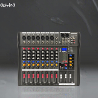 Console audio numérique professionnelle RIWORAL CT80S compacte avec 99 effets, mixeur musical, réponse en fréquence 20Hz-20kHz, carte son filaire