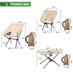 Portable Folding Camping Beach Chair Outdoor Picnic Fishing Moon Chair for Outdoor Events - Product Image 3