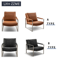 Fauteuil de balcon Tuochen au design moderne pour petits espaces - Chaise de salon légère
