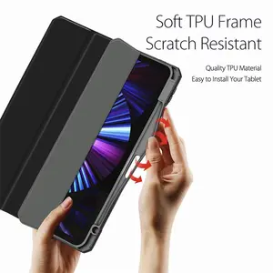 Folio Flip PU Tablet Cases Leather Smart Clear PC Shell leather cases Tablet Cover for iPad Pro 11 2021 Case