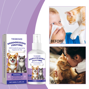 Yeni Gelen Doğal Evcil Hayvan Kokusu Spreyi Köpekler ve Kediler İçin Bitki Bazlı Oda ve Evcil Hayvan Tüyü Ferahlatıcısı 50ml Güvenli ve Tahriş Etmeyen - Product Image 2