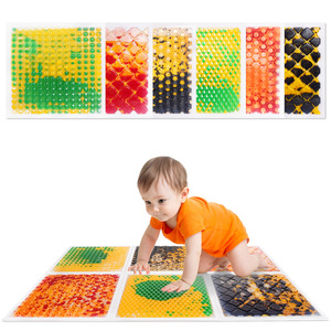 Lot de 6 tapis de ramper sensoriel liquide en plastique ABS coloré pour enfants à piles stimulant le <span class=keywords><strong>mouvement</strong></span> tactile pour le temps du ventre - Product Image 6