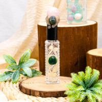 Vente en gros bouteille de parfum vaporisateur bouteille de parfum de luxe personnalisé ornement de Noël ménage bouteille de parfum en pierre de cristal naturel Unique