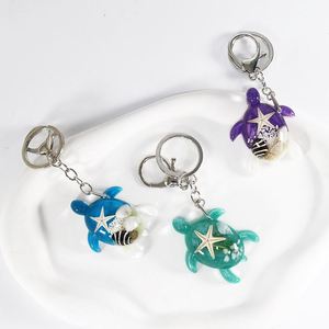 New Turtle Shaped Pendant Creative Cartoon Luminous Acrylic <b>Car</b> Keychain Wholesale - Product Image 2