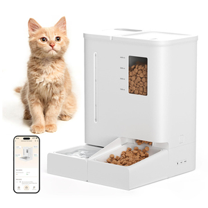 Dispensador de Agua y Comida Inteligente para Mascotas, Automático, de 4L/5L, Lujoso, Recargable, con Control por WiFi/Aplicación, Ecológico - Product Image 1
