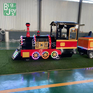 Les enfants jouent au jeu manèges piste Mini Happy Trackles train manèges équipement de divertissement en plein air à vendre - Product Image 1