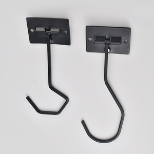 Banana <b>Hook</b> Carbon Steel Self <b>Adhesive</b> Magnetic Foldable Black Small And Large Size For Cabinet Storage <b>Hooks</b> - Product Image 1