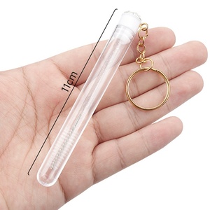 Gold Keychain <strong>Rhinestone</strong> <strong>Eyelash</strong> Extension Mascara Wand Applicator Microbrush Crystal Lashes Brush with Single Tube - Product Image 5