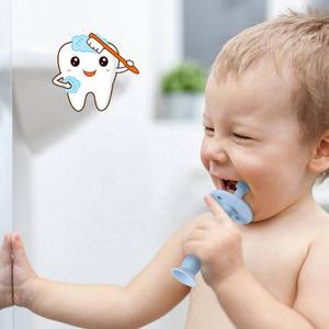 Household 360 Degree <b>Baby</b> Toothbrush Children Cleaning Toothbrush Teether <b>Baby</b> Silicone Toothbrush Oral Care <b>Brush</b> - Product Image 3